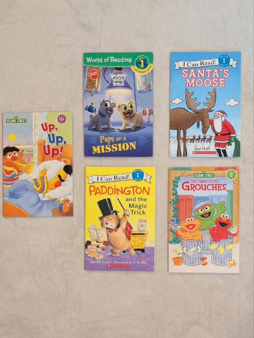 10 Level 1 Early Reader Book Bundle Sesame Street Kids Learn to Read Books